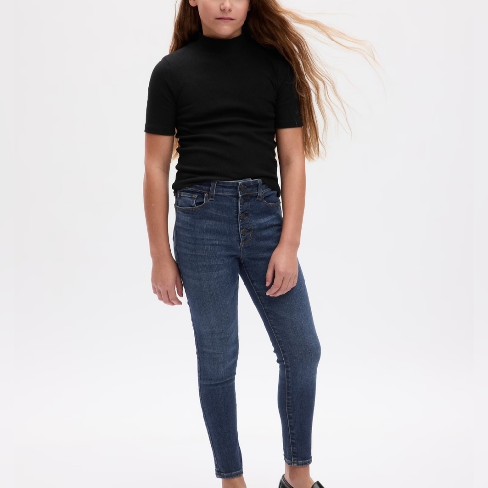 Girls Gap High Rise Ankle Jeggings size 7 slim